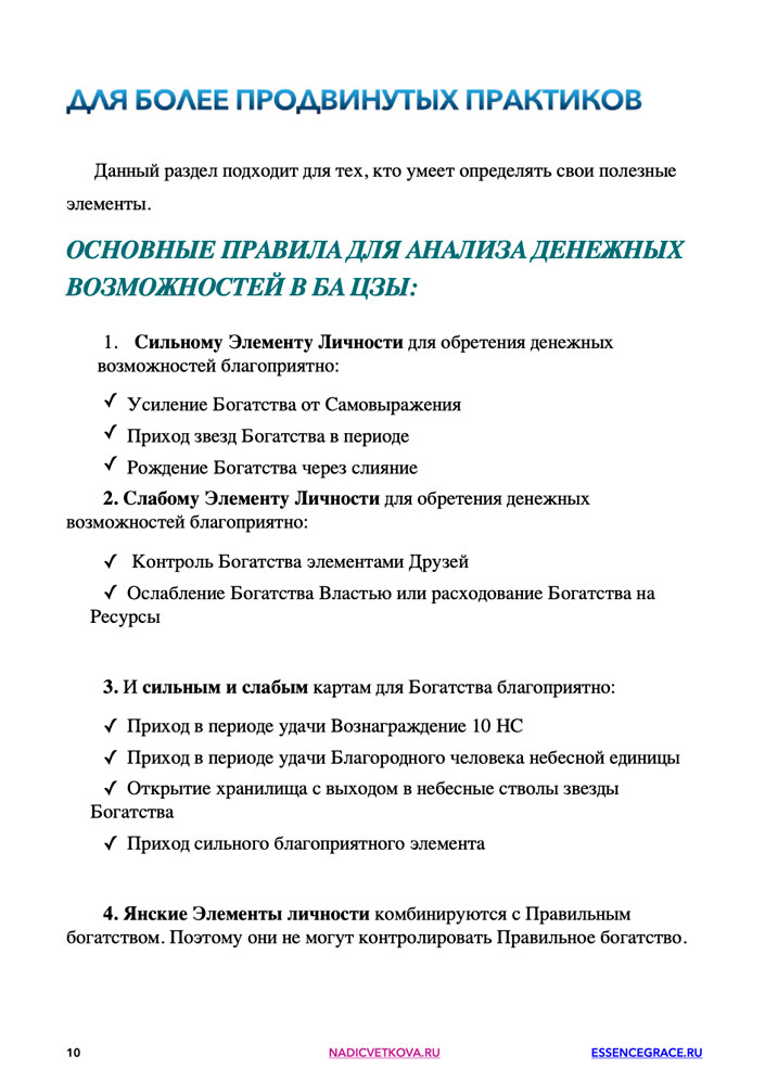 Электронное методическое руководство Богатство и деньги